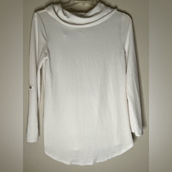 Soft Surrounding cream color tunic top size small - Picture 3 of 7